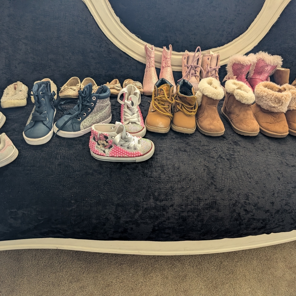 Pink and Brown Kids Boots - Picture 7 of 7
